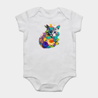 Use KITTEN FROM FLOWERS To Make Someone Fall In Love With You Baby Bodysuit